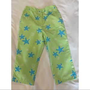 Lilly Pulitzer White Label Girls Poplin Capri Pants